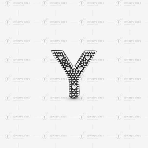 Pandora Letter Y Alphabet Charm - Picture 3 of 6